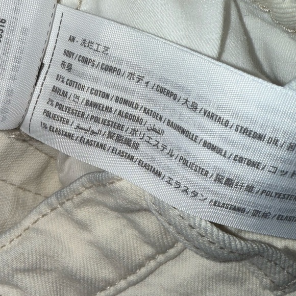 Abercrombie & Fitch Women’s Cream Ultra High Rise Ankle Straight Jeans, sz 34/18 - Picture 12 of 16